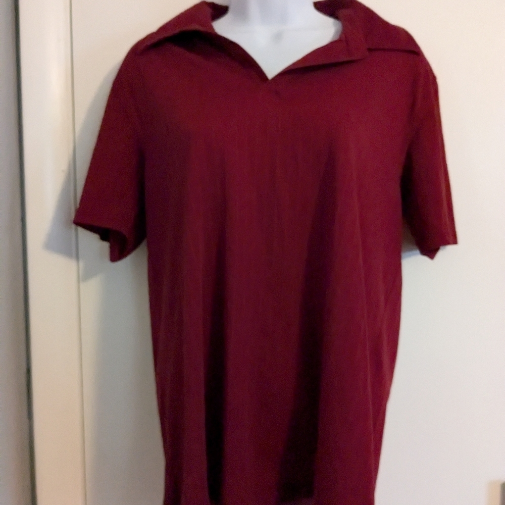 Men's Express M Casual Turndown Collar Short Sleeve Polo Shirt